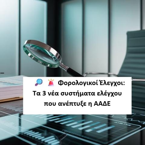 Φορολογικοί Έλεγχοι: Τα 3 νέα συστήματα ελέγχου που ανέπτυξε η ΑΑΔΕ